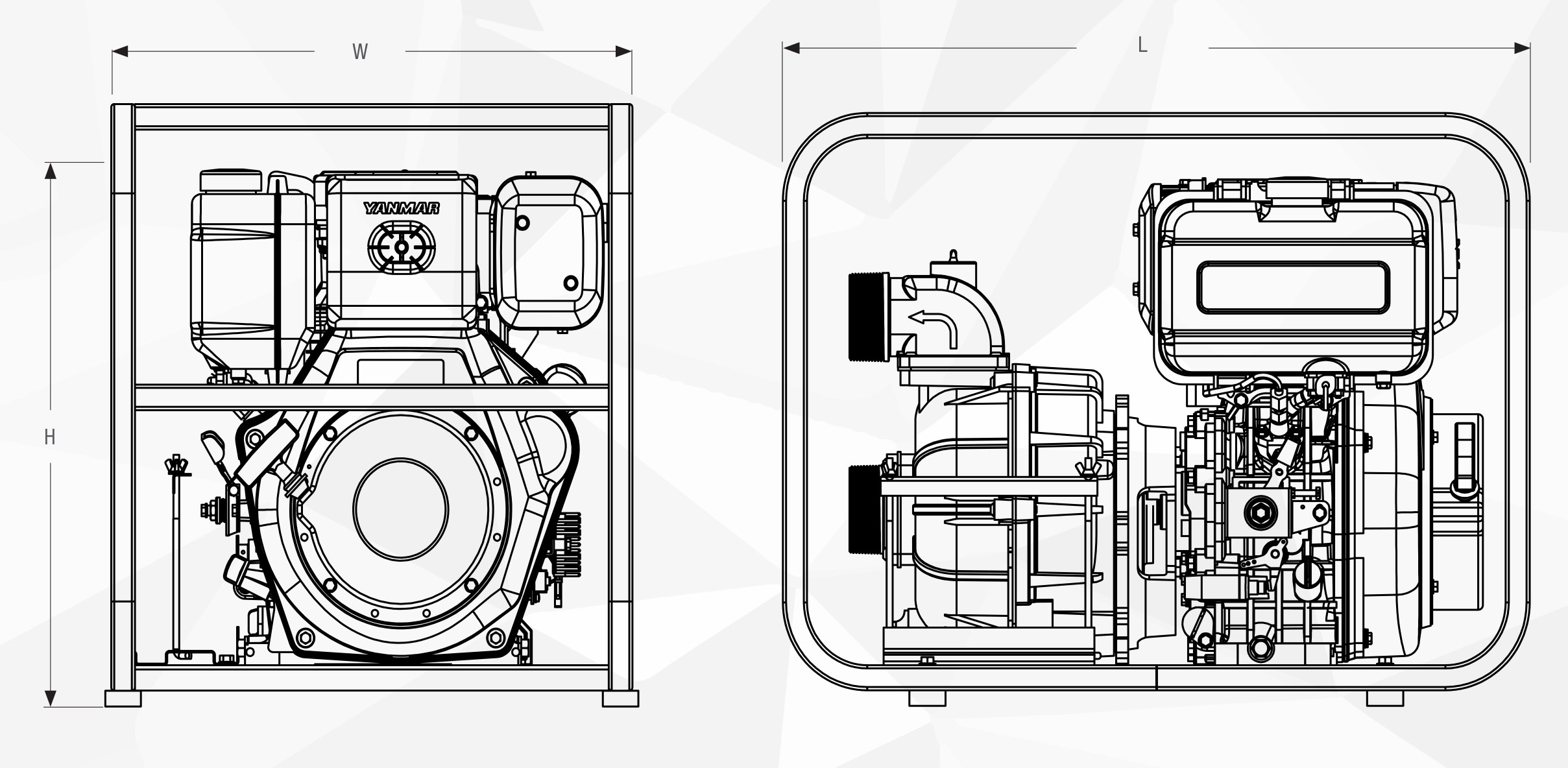 Yanmar Trash Pump YDP20TW-E4, 250 GPM, Tier IV Diesel